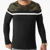 Vente flash 🔥 Tee 👕 Shirt Manches Longues Tricolore 1899 Camouflage Noir de LBO 🔥 -France LBO Soldes Boutique lbo 271049 FAB SHALBO 1899 20210723T153304 01