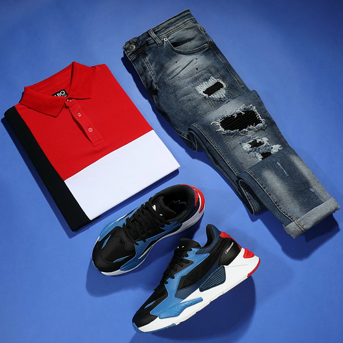 De gros ⌛ Polo Manches Courtes Tricolore 1781 Bleu Marine Blanc Rouge de LBO 🎉 5 De gros ⌛ Polo Manches Courtes Tricolore 1781 Bleu Marine Blanc Rouge de LBO 🎉 – Image 3