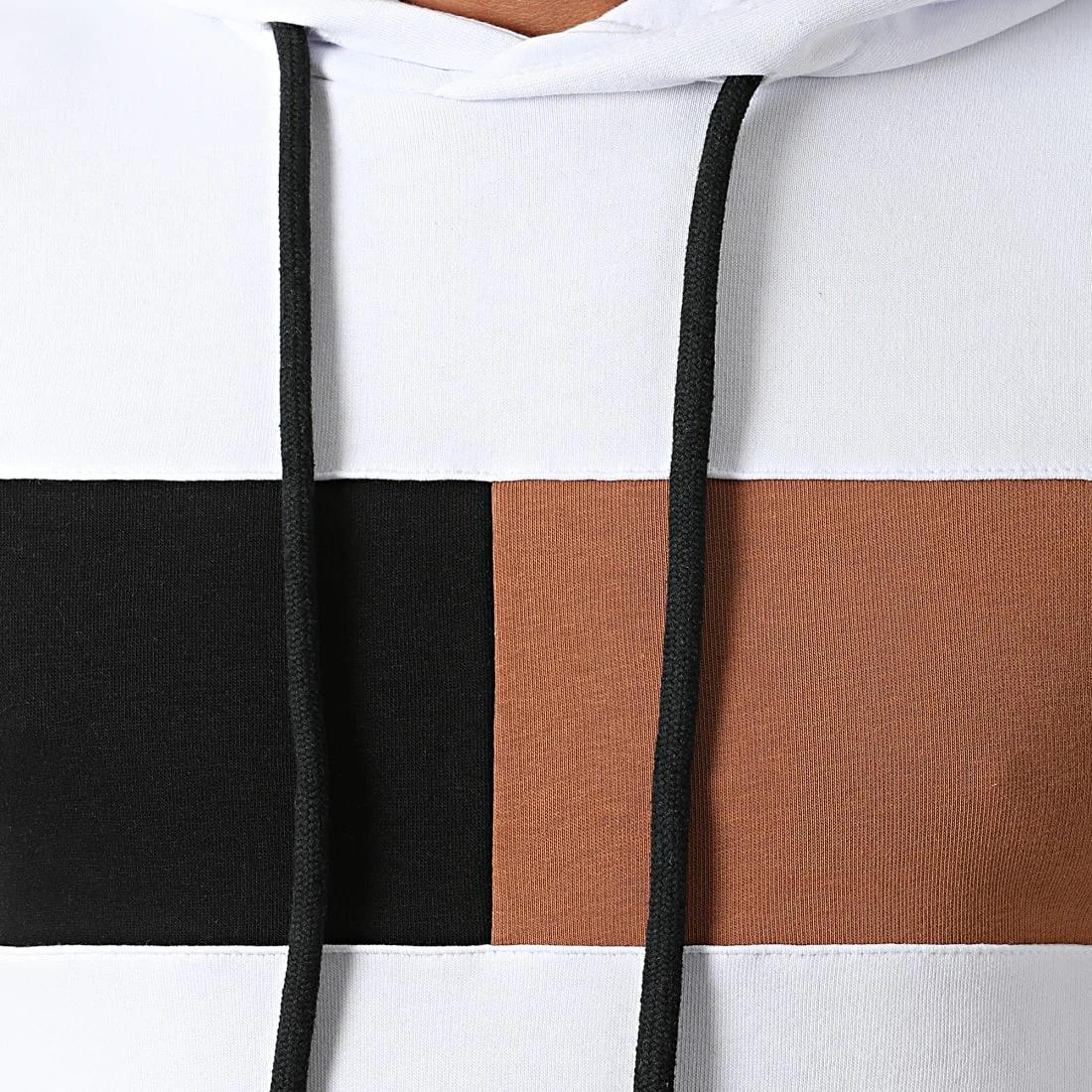 Le moins cher 🌟 Sweat Capuche Bande Bicolore 1793 Blanc de LBO 🤩 4 Le moins cher 🌟 Sweat Capuche Bande Bicolore 1793 Blanc de LBO 🤩 – Image 2