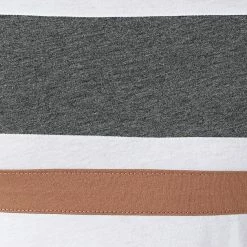 Meilleur prix 😀 Tee 👚 Shirt Slim Fit Tricolore 1654 Anthracite Blanc Camel de LBO 🔔 -France LBO Soldes Boutique lbo 275348 FAB SHALBO 1654 20210915T123205 02