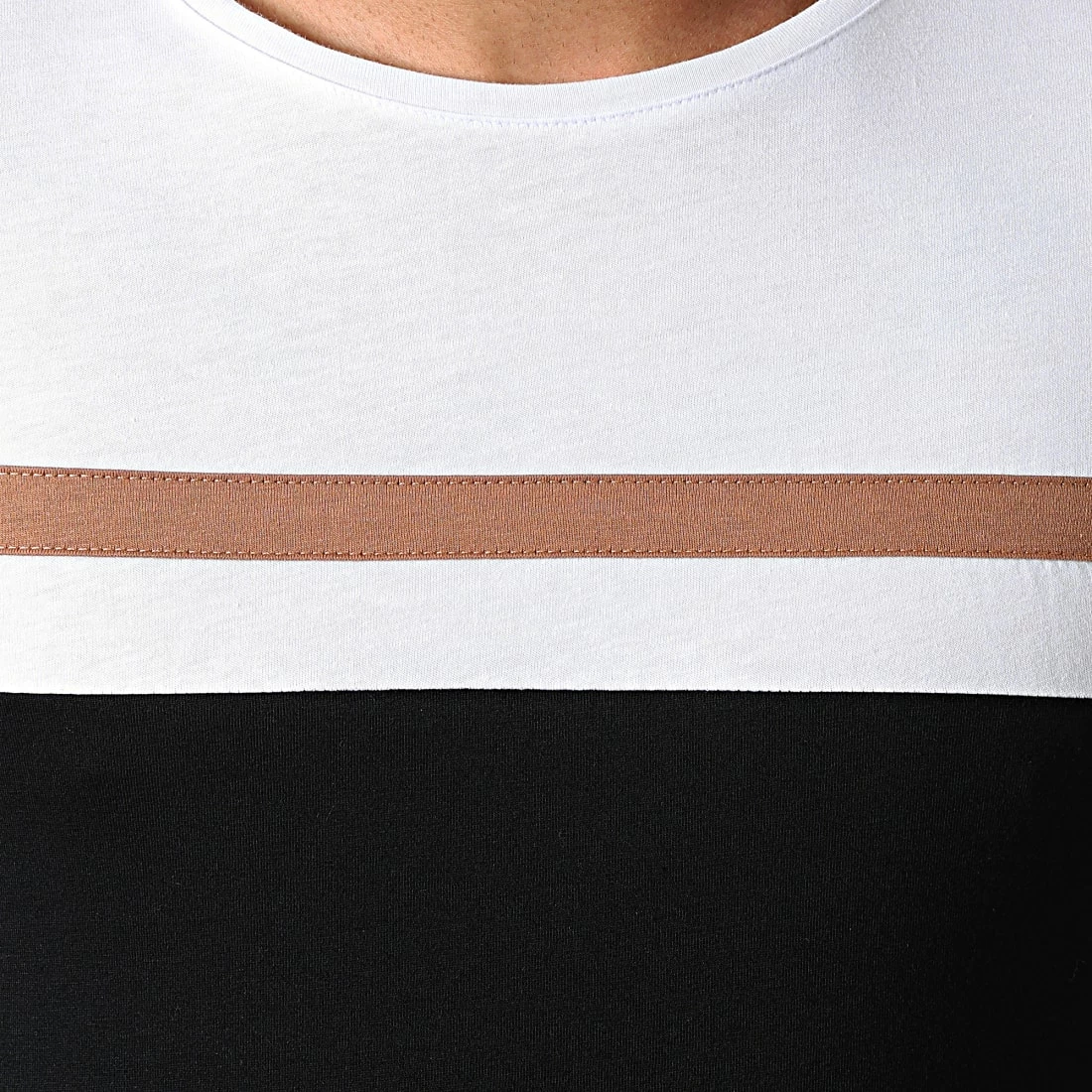 Acheter 😀 Tee 👕 Shirt Tricolore 1831 Noir Blanc Camel de LBO 😉 4 Acheter 😀 Tee 👕 Shirt Tricolore 1831 Noir Blanc Camel de LBO 😉 – Image 2