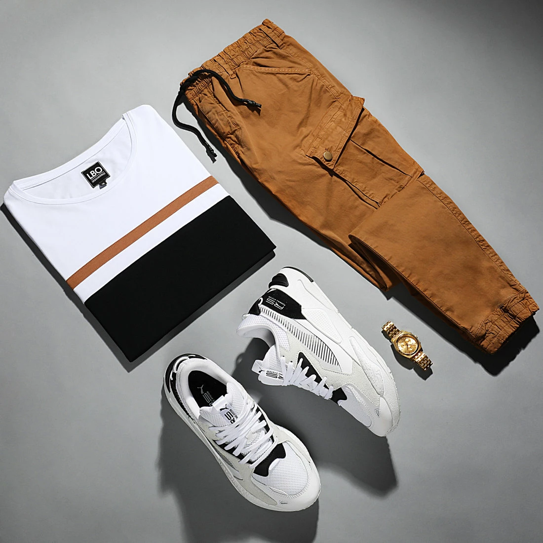 Acheter 😀 Tee 👕 Shirt Tricolore 1831 Noir Blanc Camel de LBO 😉 5 Acheter 😀 Tee 👕 Shirt Tricolore 1831 Noir Blanc Camel de LBO 😉 – Image 3