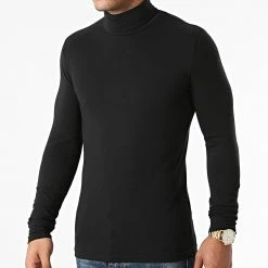 Vente flash 😍 Lot De 3 Tee 👚 Shirts Col Roulé Manches Longues Unis 1991 Noir Bleu Marine Blanc de LBO ✨ -France LBO Soldes Boutique lbo 275388 FAB SHALBO 1991 20210903T143041 03