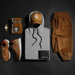 De gros 😉 Sweat Capuche Uni 89 Gris Chiné de LBO ✔️ -France LBO Soldes Boutique lbo 275391 FAB LBO 1070546 0089 20211208T092236 05