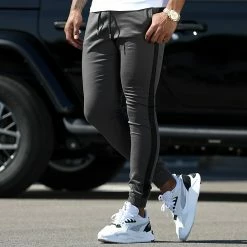 Offres 🔔 Jogger Pant Super Skinny A Bandes 1909 Gris de LBO ✨ -France LBO Soldes Boutique lbo 276529 FAB SHALBO 1909 20210907T153158 06