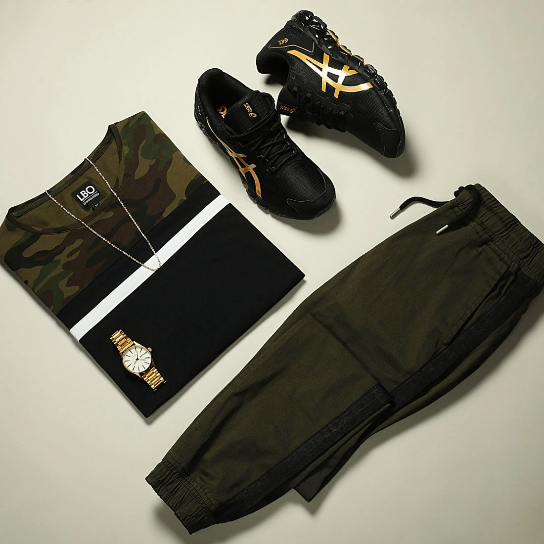 Meilleure affaire 🔔 Jogger Pant Super Skinny A Bandes 1912 Vert Kaki de LBO ✨ 7 Meilleure affaire 🔔 Jogger Pant Super Skinny A Bandes 1912 Vert Kaki de LBO ✨ – Image 5