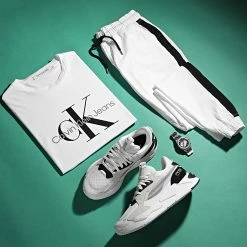 Top 10 😍 Jogger Pant Super Skinny A Bandes 1914 Blanc de LBO ✔️ -France LBO Soldes Boutique lbo 276537 FAB SHALBO 1914 20211222T081543 05