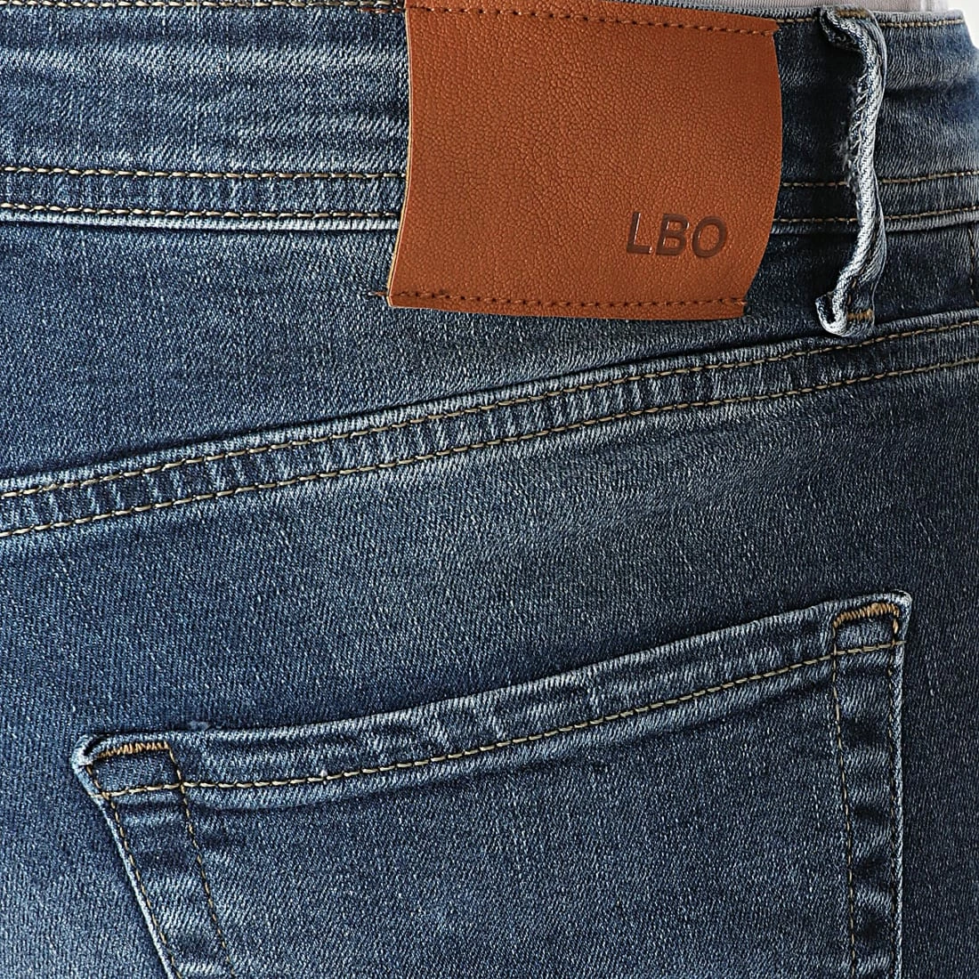 Le moins cher 👏 Jean Slim Fit 1864 Bleu Denim de LBO 🎁 4 Le moins cher 👏 Jean Slim Fit 1864 Bleu Denim de LBO 🎁 – Image 2