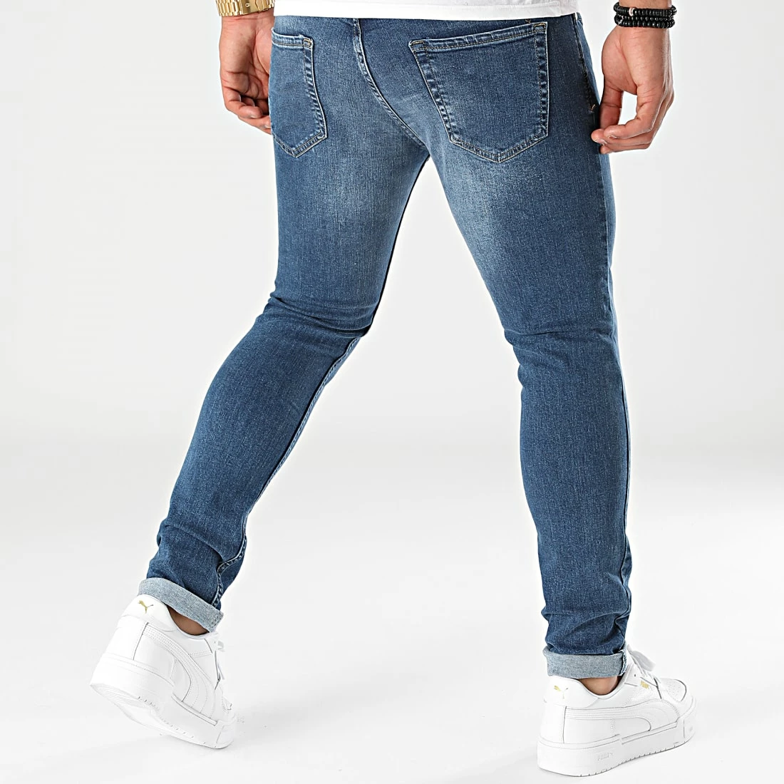 Le moins cher 👏 Jean Slim Fit 1864 Bleu Denim de LBO 🎁 6 Le moins cher 👏 Jean Slim Fit 1864 Bleu Denim de LBO 🎁 – Image 4