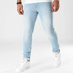 Bon marché 🤩 Jean Slim Fit 1868 Denim Bleu Clair de LBO 🎉
