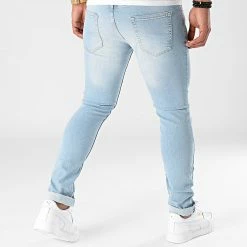 Bon marché 🤩 Jean Slim Fit 1868 Denim Bleu Clair de LBO 🎉 -France LBO Soldes Boutique lbo 277037 FAB SHALBO 1868 20210910T153347 04