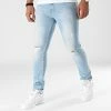 Meilleure vente 🌟 Jean Slim Fit Avec Déchirures 1869 Bleu Wash de LBO 🎉