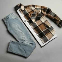 Meilleure vente 🌟 Jean Slim Fit Avec Déchirures 1869 Bleu Wash de LBO 🎉 12 Meilleure vente 🌟 Jean Slim Fit Avec Déchirures 1869 Bleu Wash de LBO 🎉 -France LBO Soldes Boutique lbo 277038 FAB SHALBO 1869 20210920T091605 05