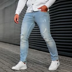 Meilleure vente 🌟 Jean Slim Fit Avec Déchirures 1869 Bleu Wash de LBO 🎉 13 Meilleure vente 🌟 Jean Slim Fit Avec Déchirures 1869 Bleu Wash de LBO 🎉 -France LBO Soldes Boutique lbo 277038 FAB SHALBO 1869 20220207T123028 05