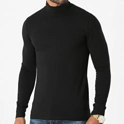 Grosses soldes 👏 Lot De 2 Tee 👕 Shirt Col Roulé Manches Longues Uni 2000 Noir Et Beige de LBO 🥰 -France LBO Soldes Boutique lbo 280201 FAB SHALBO 2000 20210928T153539 02