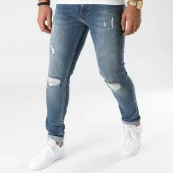 Coupon ❤️ Jean Slim Fit Avec Déchirures 1985 Bleu Denim de LBO ✨