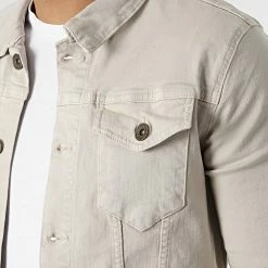 Meilleur prix 😍 Veste Jean 1783 Denim Beige de LBO 😉 -France LBO Soldes Boutique lbo 283211 FAB SHALBO 1783 20220225T152853 02