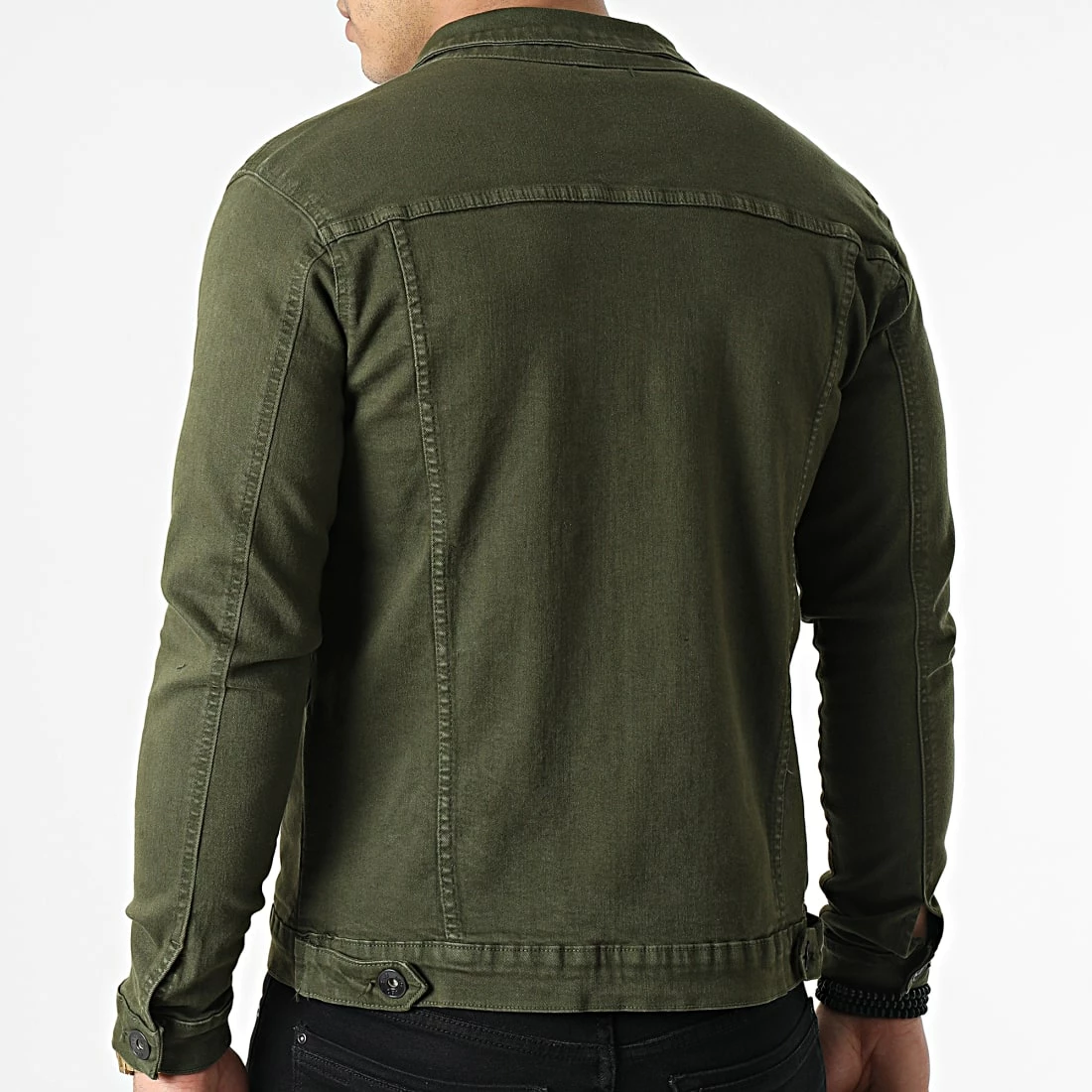 Nouveau 👏 Veste Jean Slim Fit 1539 Denim Khaki de LBO 🥰 6 Nouveau 👏 Veste Jean Slim Fit 1539 Denim Khaki de LBO 🥰 – Image 4