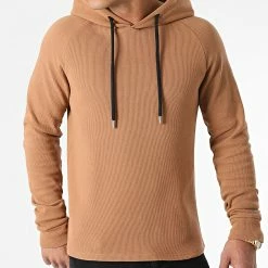 Nouveau 🤩 Sweat Capuche Waffle 1921 Camel de LBO ✔️