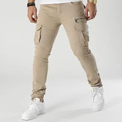 Offres ✨ Pantalon Cargo 1749 Beige de LBO 😉