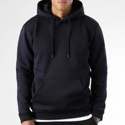 Budget 💯 Sweat Capuche 2062 Bleu Marine de LBO ✔️