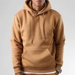 Remise ✔️ Sweat Capuche 2064 Camel de LBO 😉