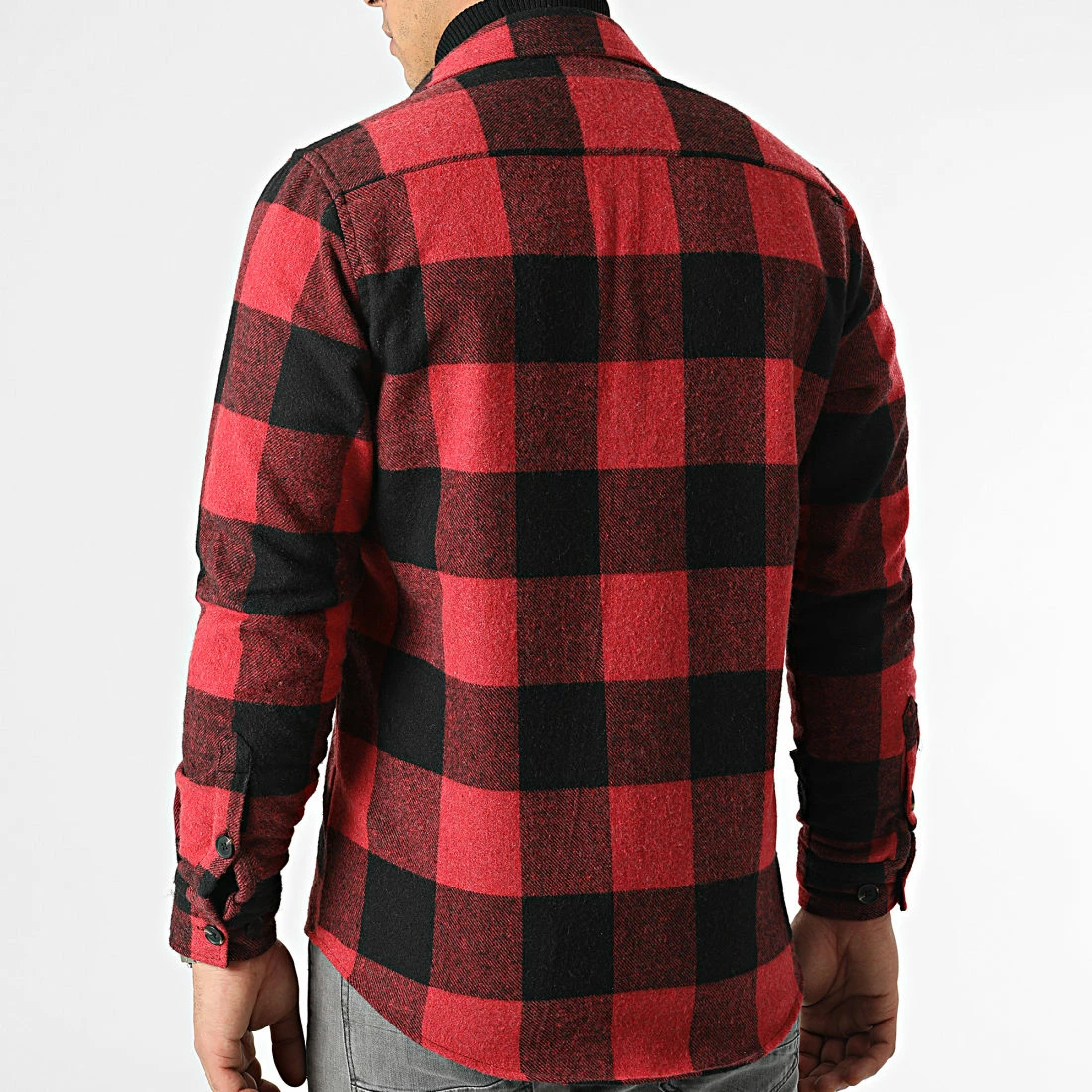 Acheter 🔥 Surchemise A Carreaux 0109 Noir Rouge de LBO 👍 6 Acheter 🔥 Surchemise A Carreaux 0109 Noir Rouge de LBO 👍 – Image 4