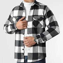 Budget 😀 Surchemise A Carreaux 0110 Bleu Marine Blanc de LBO 😀 10 Budget 😀 Surchemise A Carreaux 0110 Bleu Marine Blanc de LBO 😀 -France LBO Soldes Boutique lbo 287190 FAB LBO 1070546 0110 20211217T155534 01