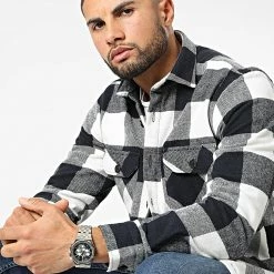 Budget 😀 Surchemise A Carreaux 0110 Bleu Marine Blanc de LBO 😀 13 Budget 😀 Surchemise A Carreaux 0110 Bleu Marine Blanc de LBO 😀 -France LBO Soldes Boutique lbo 287190 FAB LBO 1070546 0110 20220114T124307 01