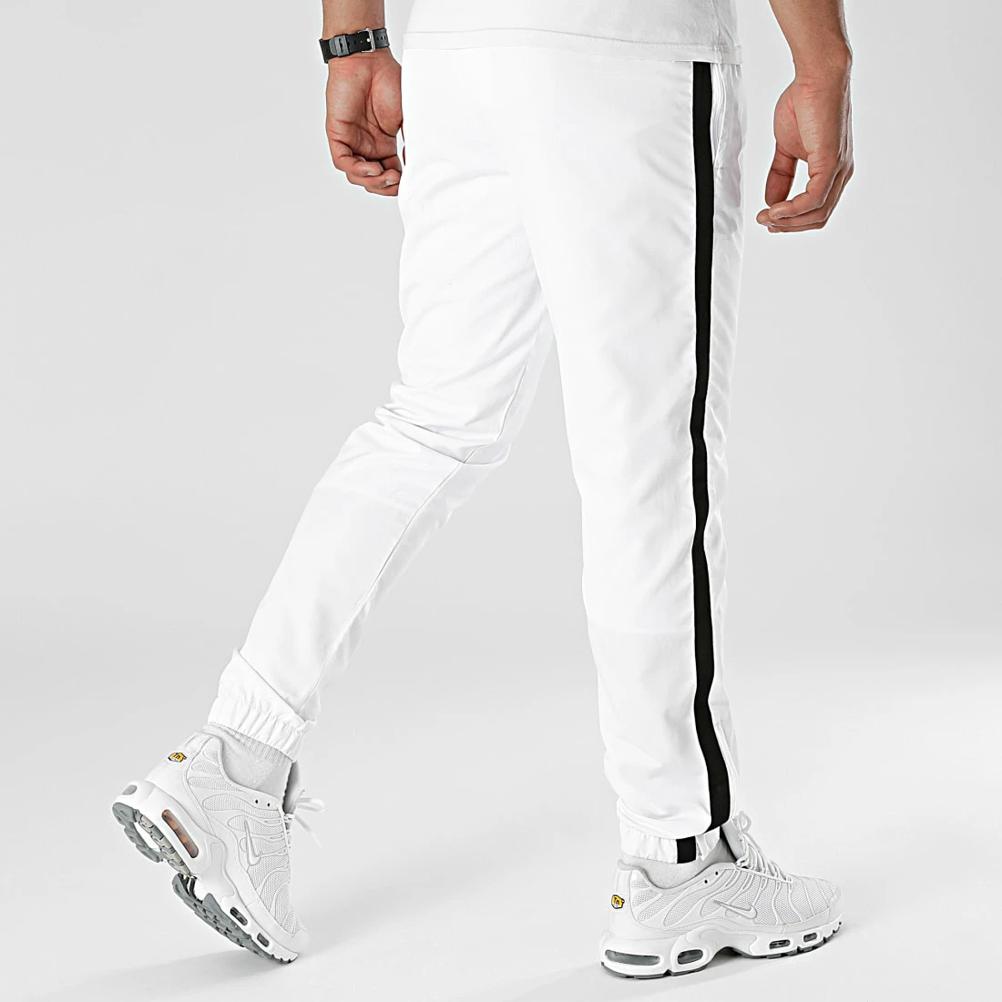 Le moins cher 👏 Pantalon Jogging A Bandes Noir 0024 Blanc de LBO 🧨 6 Le moins cher 👏 Pantalon Jogging A Bandes Noir 0024 Blanc de LBO 🧨 – Image 4