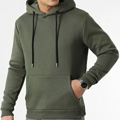 Offres 🧨 Lot de 2 Sweats Capuche 1598 Vert Kaki et Noir de LBO 😉 -France LBO Soldes Boutique lbo 289067 FAB SHALBO 1598 20220128T082720 02
