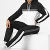 Grosses soldes 😉 Ensemble De Survetement Tricolore A Bandes 0045 Noir Blanc Gris de LBO 😀