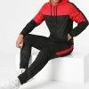 Offres 😀 Ensemble De Survêtement Bicolore Avec Bandes 0057 Noir Rouge de LBO ✔️ -France LBO Soldes Boutique lbo 289194 FAB LBO 10701336 0057 20211117T152316 01