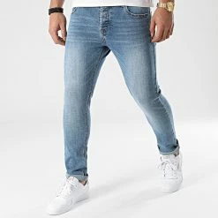 Meilleur prix 🤩 Jean Slim SL01 Bleu Denim de LBO ⌛