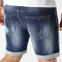 Top 10 😉 Short Jean Avec Dechirures 0025 Bleu Brut de LBO 💯 -France LBO Soldes Boutique lbo 292160 FAB LBO 1070318 0025 20220316T145519 04