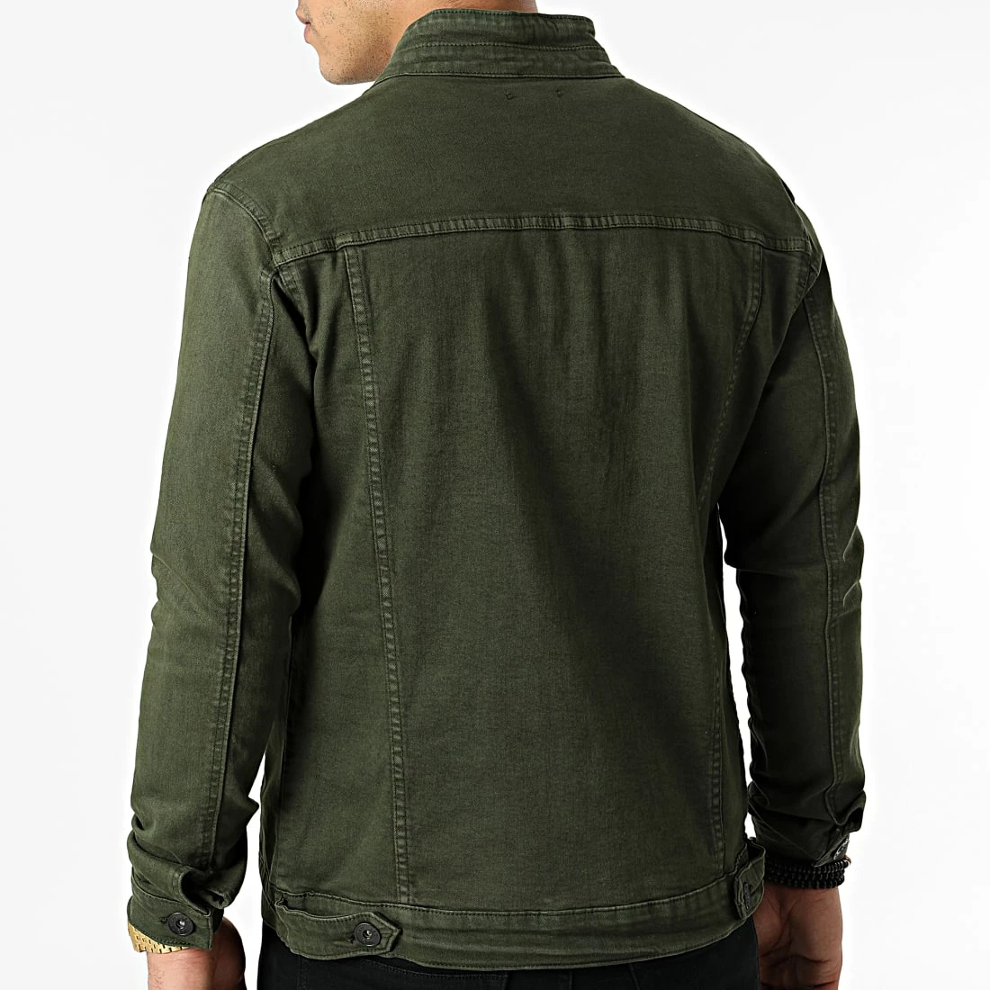 Vente flash 🌟 Veste Jean Biker 2096 Denim Vert Kaki de LBO 🎉 6 Vente flash 🌟 Veste Jean Biker 2096 Denim Vert Kaki de LBO 🎉 – Image 4