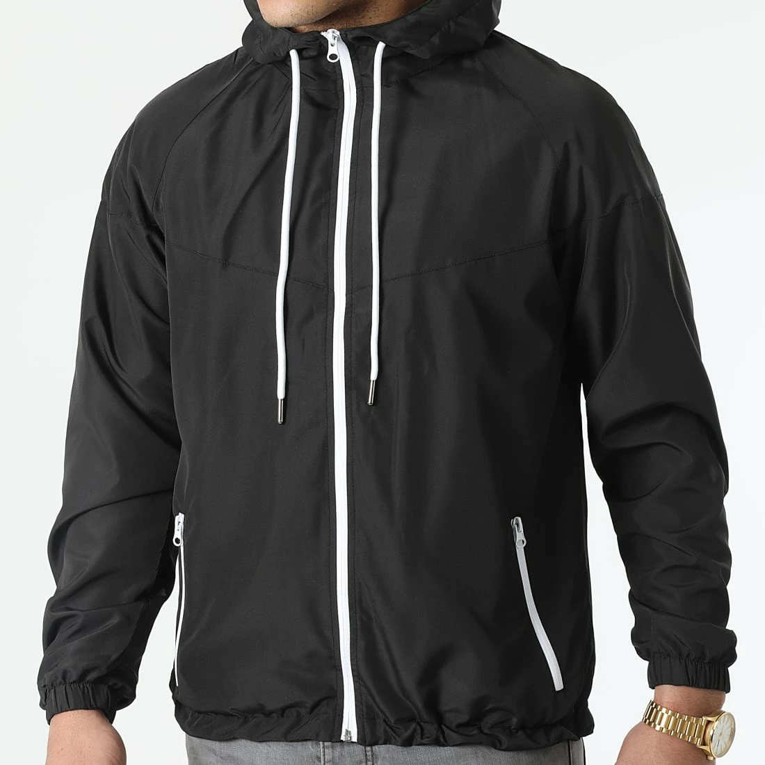 Bon marché 😀 Coupe-Vent Tech 0074 Noir de LBO 🤩 5 Bon marché 😀 Coupe-Vent Tech 0074 Noir de LBO 🤩 – Image 3