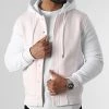 Meilleure vente 😀 Veste Teddy A Capuche 2320 Rose Pale Blanc de LBO ⭐ -France LBO Soldes Boutique lbo 298251 FAB SHALBO 2320 20220407T152257 01