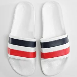 Coupon 🥰 Claquettes Tricolore Bleu Blanc Rouge 2291 Blanc de LBO 😍 -France LBO Soldes Boutique lbo 299125 FAB SHALBO 2291 20220408T144054 04