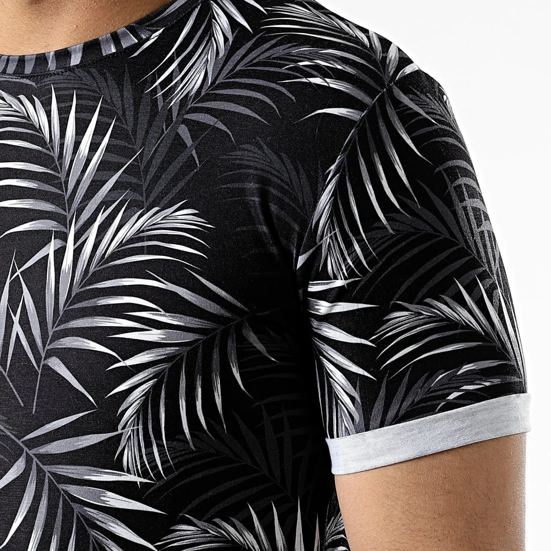 Grosses soldes 🎁 Tee 👚 Shirt Oversize Imprimé Avec Revers 2143 Tropical Noir de LBO 😀 4 Grosses soldes 🎁 Tee 👚 Shirt Oversize Imprimé Avec Revers 2143 Tropical Noir de LBO 😀 – Image 2