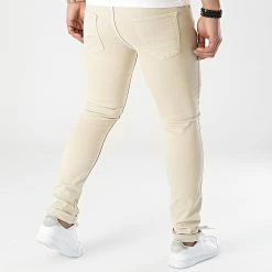 Coupon 🔥 Jean Slim Fit 2228 Denim Beige de LBO 🛒 -France LBO Soldes Boutique lbo 301186 FAB SHALBO 2228 20220608T142744 04