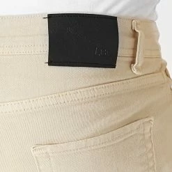 Meilleur prix 🌟 Jean Slim Fit Destroy 2229 Denim Beige de LBO 🧨 -France LBO Soldes Boutique lbo 301199 FAB SHALBO 2229 20220608T141756 03