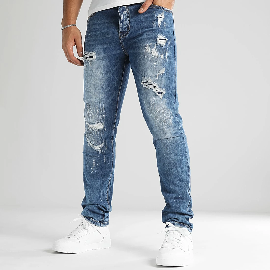 Le moins cher ⌛ Jean Regular 0042 Bleu Denim de LBO 🧨 3 Le moins cher ⌛ Jean Regular 0042 Bleu Denim de LBO 🧨