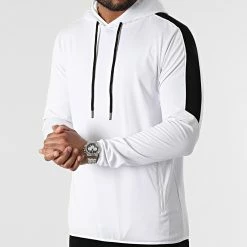 Bon marché 👍 Sweat Capuche Training Tech 0097 Blanc de LBO 🧨