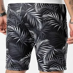 Bon marché 🥰 Short Jogging Imprimé Tropical 2279 Noir Floral de LBO 🎉 -France LBO Soldes Boutique lbo 303120 FAB SHALBO 2279 20220330T155237 04