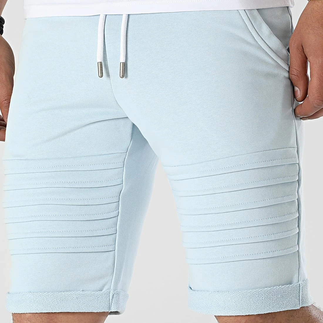 Remise ⌛ Short Jogging Avec Empiecements 2276 Bleu Ciel de LBO 😍 3 Remise ⌛ Short Jogging Avec Empiecements 2276 Bleu Ciel de LBO 😍