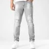 Grosses soldes ❤️ Jean Regular Fit Avec Destroy 2363 Denim Gris Clair de LBO 😍 -France LBO Soldes Boutique lbo 304093 FAB SHALBO 2363 20220407T151841 01