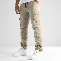 Le moins cher 🧨 Pantalon Cargo 0175 Beige de LBO 🎁 -France LBO Soldes Boutique lbo 304142 FAB LBO 1070546 0175 20220704T075326 05