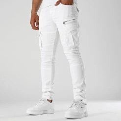De gros 🥰 Pantalon Cargo 2070 Blanc de LBO 🤩