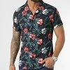 Acheter 🛒 Chemise Manches Courtes Imprimé Floral 2370 Noir de LBO 💯 -France LBO Soldes Boutique lbo 304401 FAB SHALBO 2370 20220419T154854 01